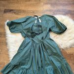 Peter Som  Green Puff Sleeve Dress Photo 7