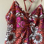 prAna  Magenta and Orange Floral Print Tank Top Photo 2