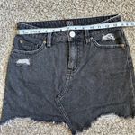 BDG Urban Outfitters  Distressed Black Denim Mini Skirt Small Photo 6