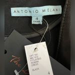Antonio Melani NWT -  Black Rowan Leather Dress - Size 4 Photo 8