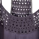 MODA INTERNATIONAL Crochet Bodice Pleated Maxi Dress Blue Photo 8