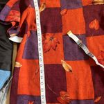 Laura Scott  Orange and Purple Short Sleeve Tee with Tropical Design Photo 4