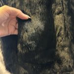 Madewell  black faux fur vest hook closure size XS Photo 4