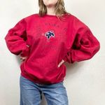 Vintage 90’s e.n.u.f. Internationale Red Oversized Sweatshirt Red Size M Photo 0