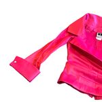 Tadashi Shoji Bright Pink Long Sleeve Shirt Blouse Top Formal MOB Size 4 Women's Photo 4