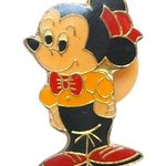 Disney Vintage Mickey Mouse Young Student Resin Lapel Pin Hat Vest Tie Tack Photo 0