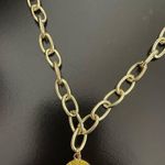 SMILEY FACE statement necklace Gold Photo 0