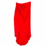 superdown  Arielle Slit Maxi Skirt Womens XXS Red Surplice Sultry Modern Femme Photo 1