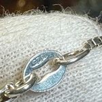 Lee Sands Mother Of Pearl Guardian Angel Pendant Brooch Necklace Photo 6