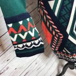 Flying Tomato Teal Boho Aztec Sweater Dress Size Large Photo 3