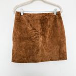 BLANKNYC Womens Suede Skirt Size 27 Brown‎ Mini Boho 70s Western Capsule Fall Brown Photo 3