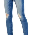 AYR  Skinny Jeans Distressed Denim Stretch Medium Wash Blue Size 25 x‎ 30 Photo 0