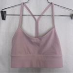 Lululemon Flush Pink Size 4 Flow Y Nulu Longline Sports Bra Photo 0