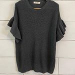DO+BE  Heavy Knit Sweater with Short Ruffle Sleeves. Size Small. Photo 3
