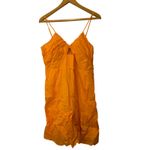Rails  NWT Chrissy Tangerine Cotton Cut Out Sleeveless Mini Dress Size XL Photo 2