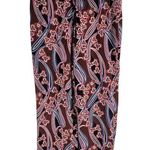 Trina Turk Berta Silk Floral Pants Cover Up Red Drawstring Size S Photo 0