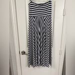 Gap Navy and White Striped Maxi Skirt Photo 2