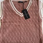 Moon and Madison Sweater Vest Size S White Photo 11