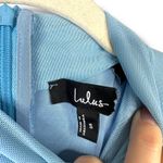 Lulus NWOT Kamara Light Blue Mesh Cutout Knotted Midi Bodycon Dress Small Photo 5