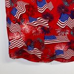 Free Planet NWT $32  Red American Flag Print Button Down S(4) Photo 4