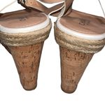 Charles David NEW Charles by White Wedge Espadrille Brit Sandals Photo 5