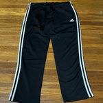 Adidas  Women’s Black Athletic Pants, Straight Leg, Sz Large Photo 0
