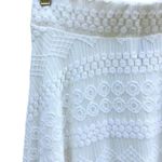 Jason Maxwell Lace Crochet Boho Ivory Slip Skirt Cottagecore Photo 1