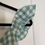 Milk & Honey Seafoam Gingham Ruffle Dress Photo 2