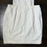 ZARA  White Textured Back Zip Dress Photo 4