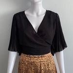 EXPRESS Shear Wrap Style Crop Top Photo 0