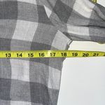 Cloth & Stone Gray & White Buffalo Plaid Lace-up Plush Top Photo 5