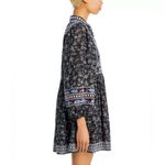 Sea New York Everly Embroidered Long Sleeve Dress, Size XL, NEW w/Tag Blue Photo 2