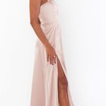 Show Me Your Mumu Clarissa Corset Dress in Rose Gold Luxe Satin XS Photo 2