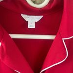 Charter Club  Intimates Women's size L Candy Red Believe Button Down Sleepshirt Photo 3