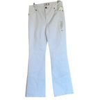 CAbi NWT  #5880 White Trouser Slight Flare Jeans In Brite White Photo 9
