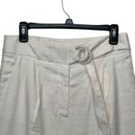 Veronica Beard Women's Size 6 Pants Linen Blend Wide Leg High Rise Ivory Photo 1