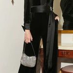 AEL Amy Enjoy Life Black High Waist Jumpsuit Size Small Photo 0