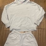 Starfit Beach Club Light Blue Sweatset Size XS shorts, L hoodie Photo 0