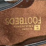 White Mountain  Footbeds Women’s Size 9.5 Black Brown Alfie Platform Sandals Photo 8