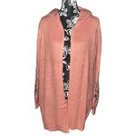 BY DESIGN Parker Hooded Embroidered Cardigan Pink Size XL Photo 4