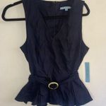 Antonio Melani NWT  dark blue linen blouse Photo 0