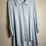 Women’s New Directions Light Blue Button Photo 0