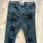 One Teaspoon  Runaways Destroyed Distressed Super Skinny Jeans Low Waist Sz 25 Photo 3