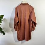 Lelis Dress Women XS Copper Brown Shirt Dress Long Sleeve Fall Casual Minimal Photo 1