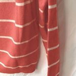 Philosophy : Coral/Cream Stripped Sweater- Cashmere- S Photo 6
