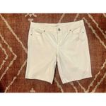 Ann Taylor Loft Denim Shorts 10 White Photo 1