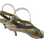 Caparros  Zorro T-Strap Evening Rhinestone Open Toe Slingback Heel 9 Photo 4