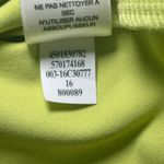 Zenergy Golf Chico's Polo Top Lime 3/4 Sleeve XXL UV Protection Moisture Wicking Yellow Photo 5