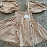 NWT Seed Heritage Textured Gingham Puff Sleeve Mini Dress Size 10 Cottagecore Bo Photo 9