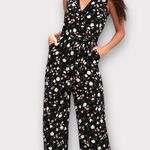 Lulu's Robertson Black Floral Print Wide Photo 0